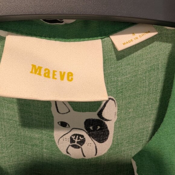 Maeve Green frenchie blouse size 4 - Picture 3 of 3
